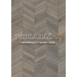 Kährs Dub Chevron Grey - Dřevěná podlaha Kährs ID Chevron