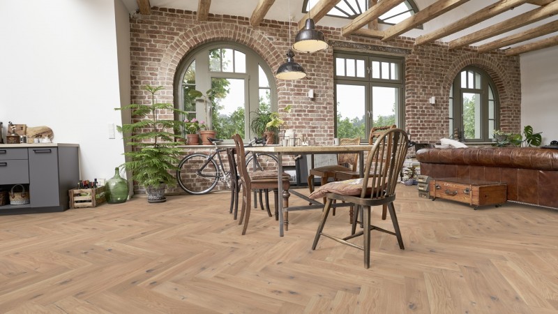 KPP Dub Apremont - Dřevěná podlaha KPP Chateau Herringbone 