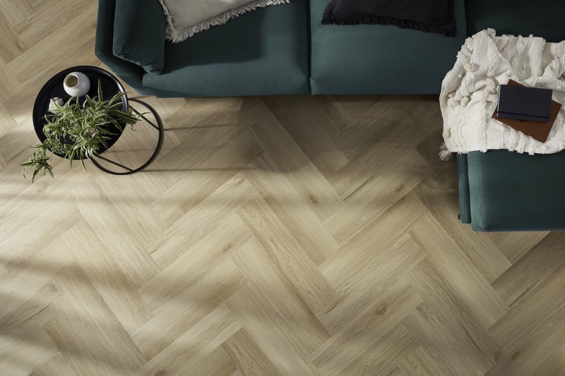 Arbiton Dub Harlow - Minerální podlaha SPC Arbiton Herringbone Dryback 