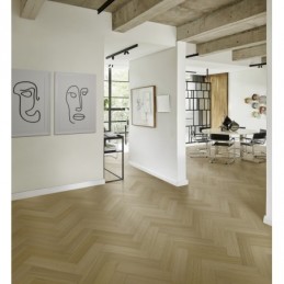 Dub Chamomille Herringbone-pravá - Dřevěná podlaha Kährs Life Authentic Herringbone